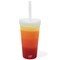 Silipint: Straw Tumber 22oz: Marigold - Silcone Travel Cup, Airtight Lid, Unbreakable, Hot & Cold Drinks, Dishwasher-Microwave-Freezer-Oven Safe